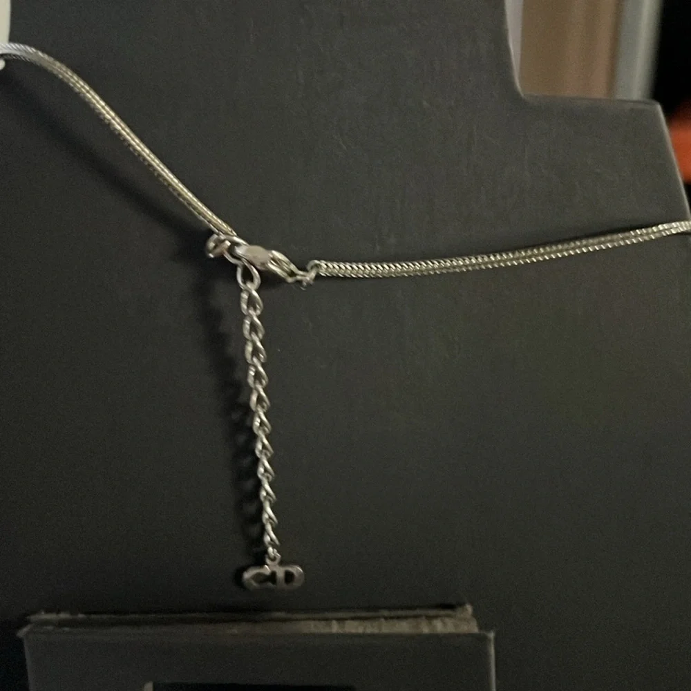 Christian Dior Jewelry Set Necklace with hook Earrings - Picture 5 of 7